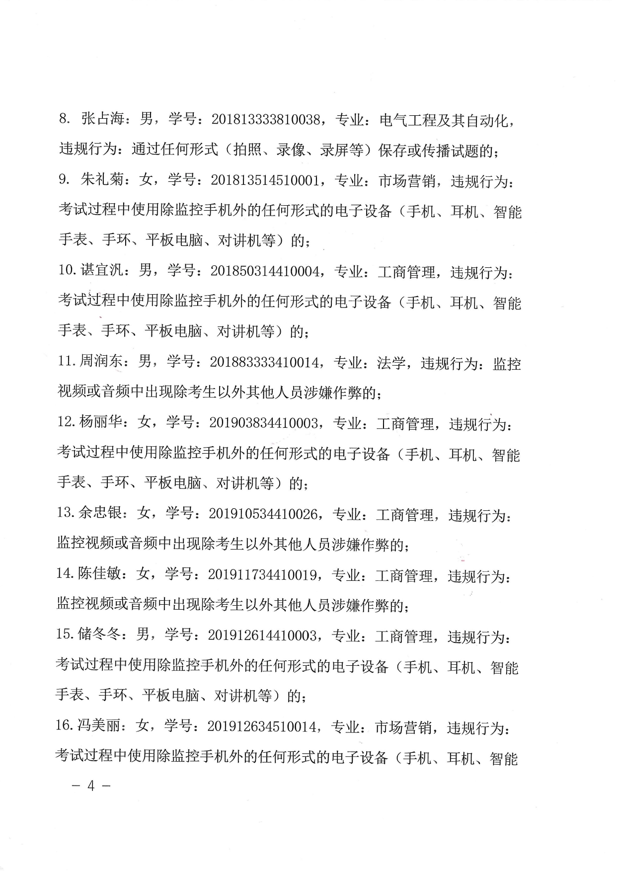 关于对在2022年10月试点高校网络教育部分公共基础课全国统一考试中违规的学生的处理决定-带章_page-0004.jpg