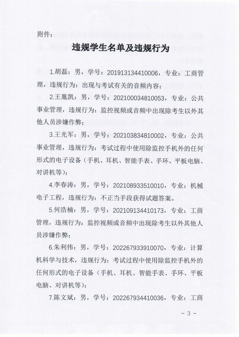 关于对在2025年6月试点高校网络教育部分公共基础课全国统一考试中违规学生的处理决定jpg_Page3_Image1.jpg